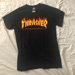 THRASHER flames tee size small